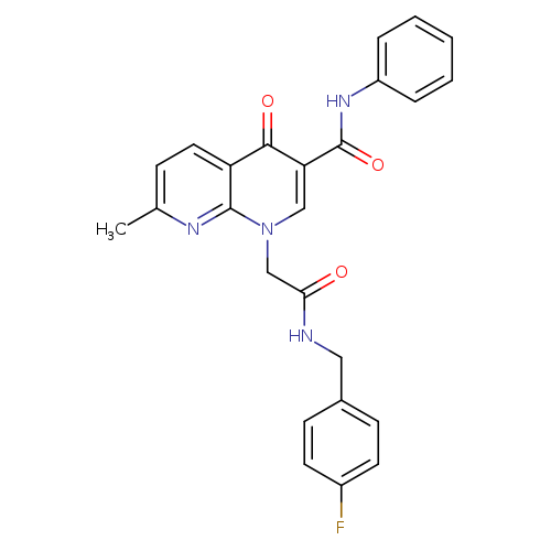 1-({[(4-fluorophenyl)methyl]carbamoyl}methyl)-7-methyl-4-oxo-N-phenyl-1,4-dihydro-1,8-naphthyridine-3-carboxamide