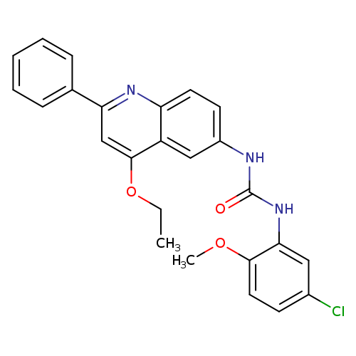1-(5-chloro-2-methoxyphenyl)-3-(4-ethoxy-2-phenylquinolin-6-yl)urea