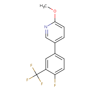 5-[4-Fluoro-3-(trifluoromethyl)phenyl]-2-methoxypyridine