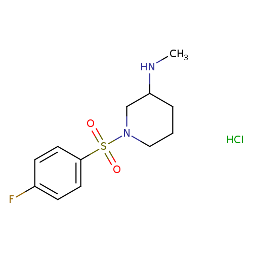 [1-(4-Fluoro-benzenesulfonyl)-piperidin-3-yl]-methyl-amine hydrochloride