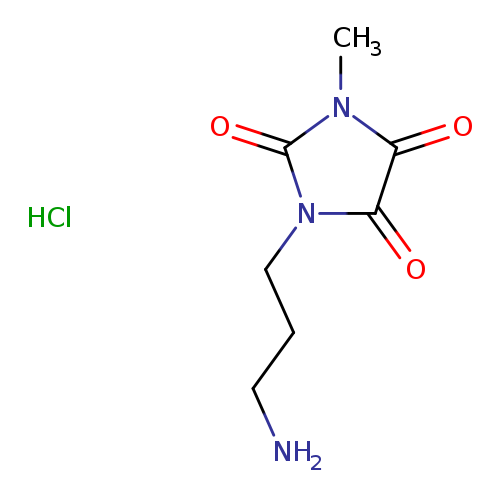 1-(3-aminopropyl)-3-methylimidazolidine-2,4,5-trione hydrochloride