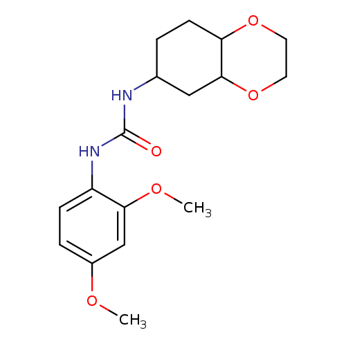 3-(2,4-dimethoxyphenyl)-1-(octahydro-1,4-benzodioxin-6-yl)urea