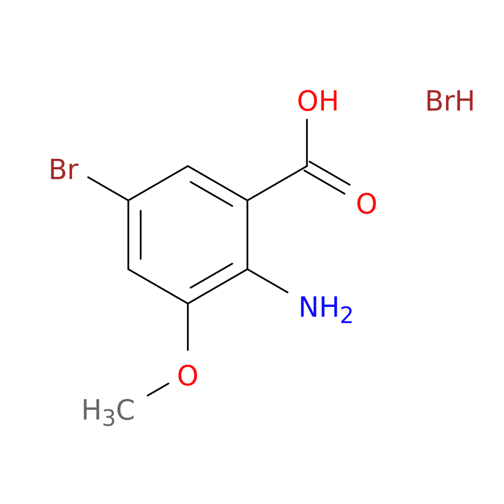 2-Amino-5-bromo-3-methoxybenzoic acid hydrobromide