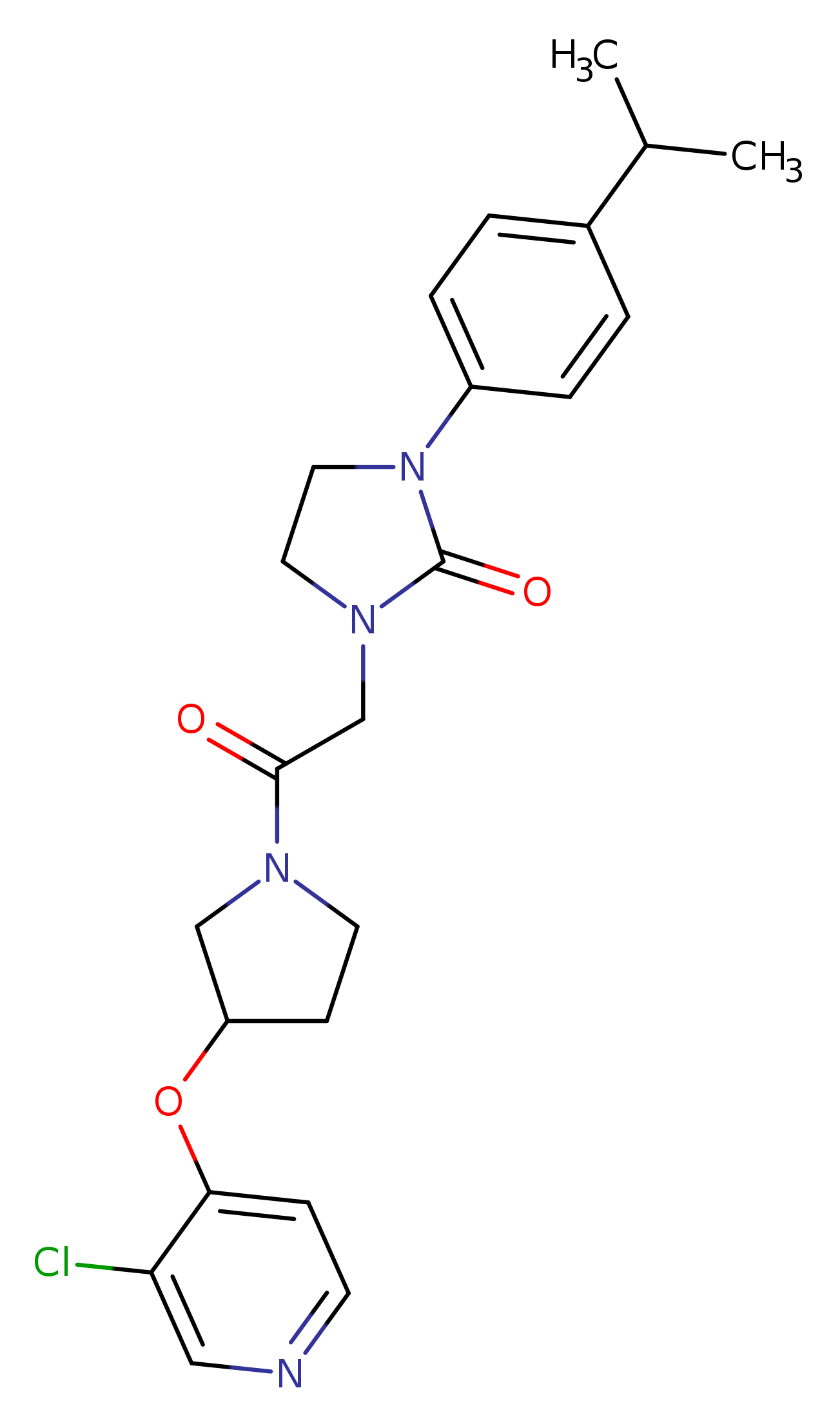 1-(2-{3-[(3-chloropyridin-4-yl)oxy]pyrrolidin-1-yl}-2-oxoethyl)-3-[4-(propan-2-yl)phenyl]imidazolidin-2-one