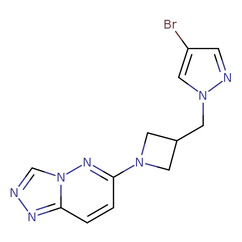 4-bromo-1-[(1-{[1,2,4]triazolo[4,3-b]pyridazin-6-yl}azetidin-3-yl)methyl]-1H-pyrazole