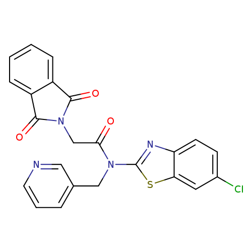 N-(6-chloro-1,3-benzothiazol-2-yl)-2-(1,3-dioxo-2,3-dihydro-1H-isoindol-2-yl)-N-[(pyridin-3-yl)methyl]acetamide