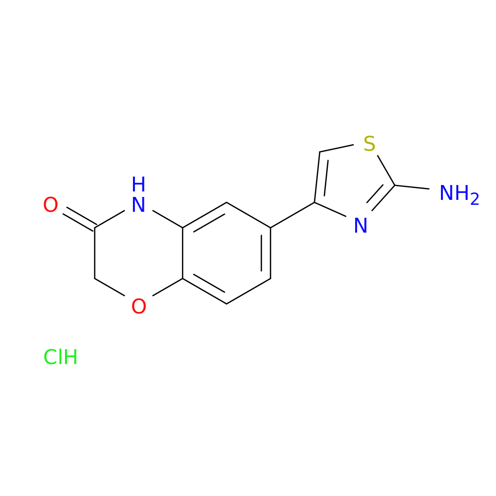 6-(2-Aminothiazol-4-yl)-2H-benzo[b][1,4]oxazin-3(4H)-one hydrochloride