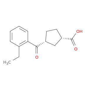 cis-3-(2-Ethylbenzoyl)cyclopentane-1-carboxylic acid