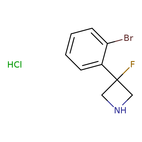 3-(2-bromophenyl)-3-fluoroazetidinehydrochloride