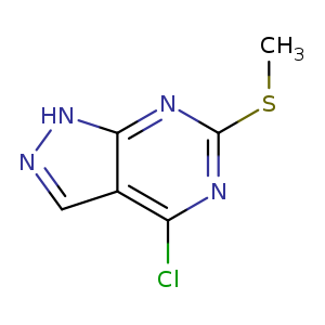 4-Chloro-6-(methylthio)-1H-pyrazolo[3,4-d]pyrimidine
