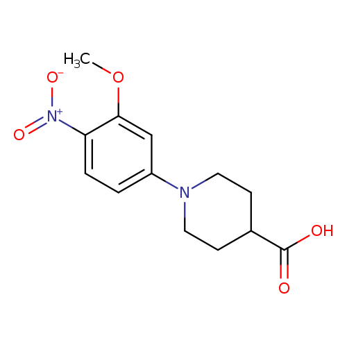 1-(3-Methoxy-4-nitrophenyl)piperidine-4-carboxylic acid