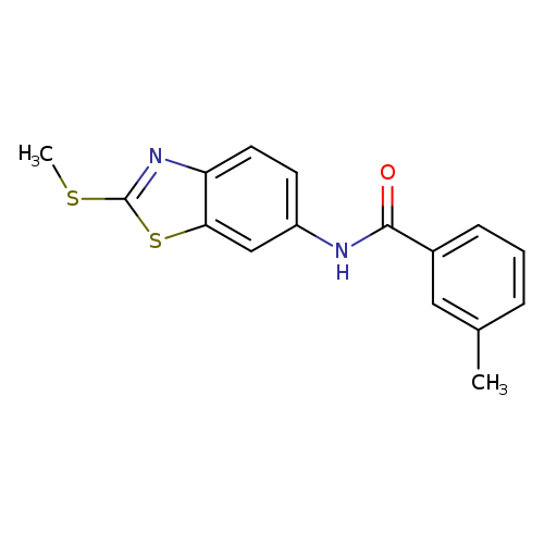 3-methyl-N-[2-(methylsulfanyl)-1,3-benzothiazol-6-yl]benzamide