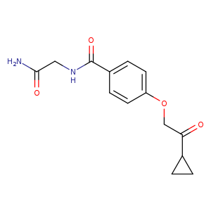 2-{[4-(2-cyclopropyl-2-oxoethoxy)phenyl]formamido}acetamide