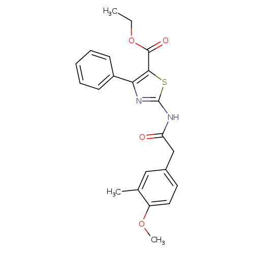 ethyl 2-[2-(4-methoxy-3-methylphenyl)acetamido]-4-phenyl-1,3-thiazole-5-carboxylate