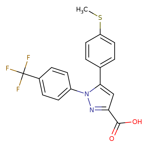 5-(4-Methylsulfanyl-phenyl)-1-(4-trifluoromethyl-phenyl)-1h-pyrazole-3-carboxylic acid