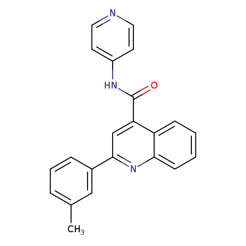 2-(3-methylphenyl)-N-(4-pyridinyl)-4-quinolinecarboxamide