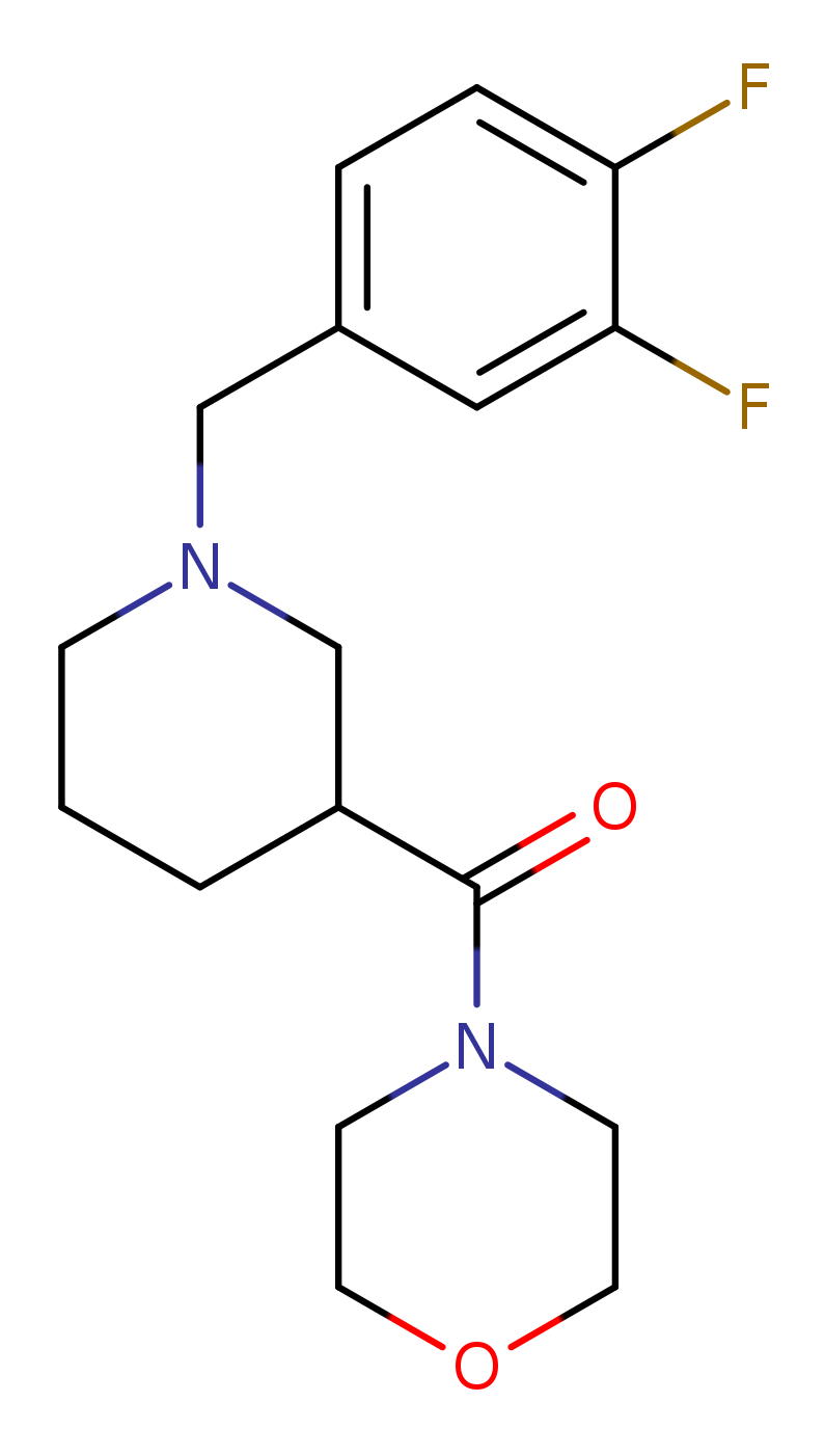 4-{1-[(3,4-difluorophenyl)methyl]piperidine-3-carbonyl}morpholine