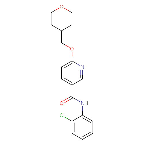 N-(2-chlorophenyl)-6-[(oxan-4-yl)methoxy]pyridine-3-carboxamide