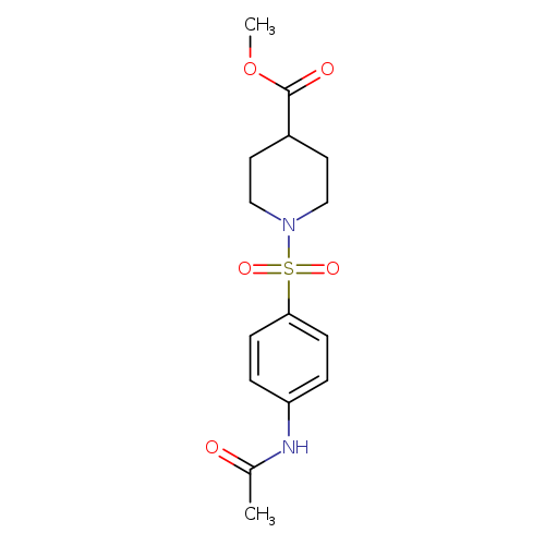 methyl 1-(4-acetamidobenzenesulfonyl)piperidine-4-carboxylate
