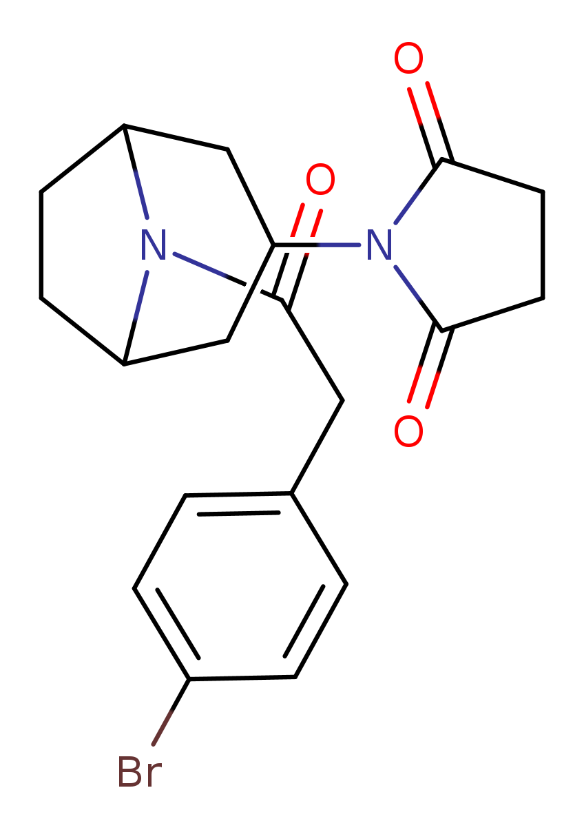 1-{8-[2-(4-bromophenyl)acetyl]-8-azabicyclo[3.2.1]octan-3-yl}pyrrolidine-2,5-dione