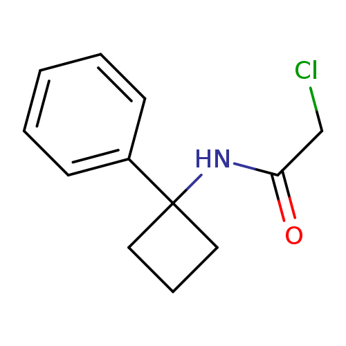 2-chloro-N-(1-phenylcyclobutyl)acetamide