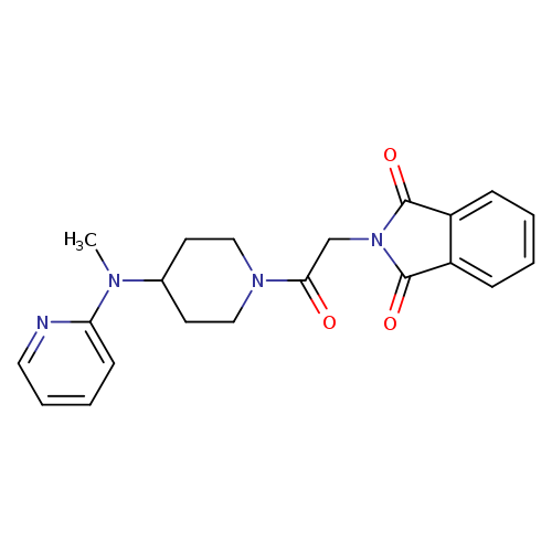 2-(2-{4-[methyl(pyridin-2-yl)amino]piperidin-1-yl}-2-oxoethyl)-2,3-dihydro-1H-isoindole-1,3-dione