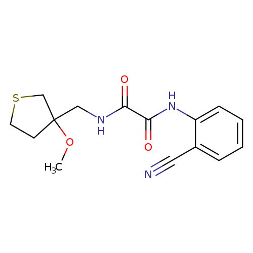 N'-(2-cyanophenyl)-N-[(3-methoxythiolan-3-yl)methyl]ethanediamide