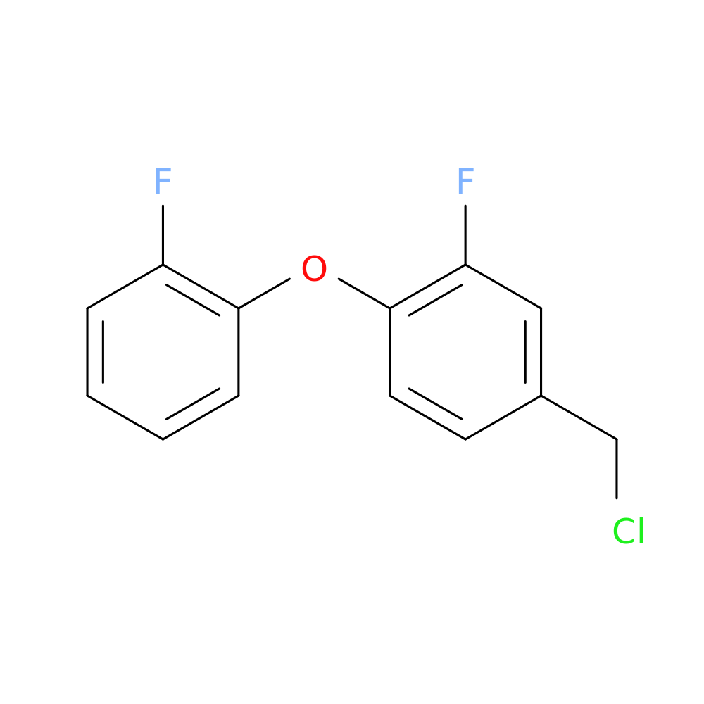 4-(chloromethyl)-2-fluoro-1-(2-fluorophenoxy)benzene