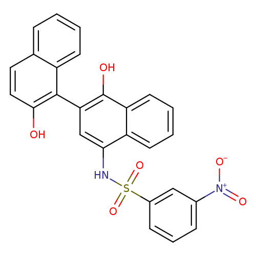 N-{1',2-dihydroxy-[1,2'-binaphthalene]-4'-yl}-3-nitrobenzene-1-sulfonamide
