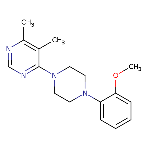 4-[4-(2-methoxyphenyl)piperazin-1-yl]-5,6-dimethylpyrimidine