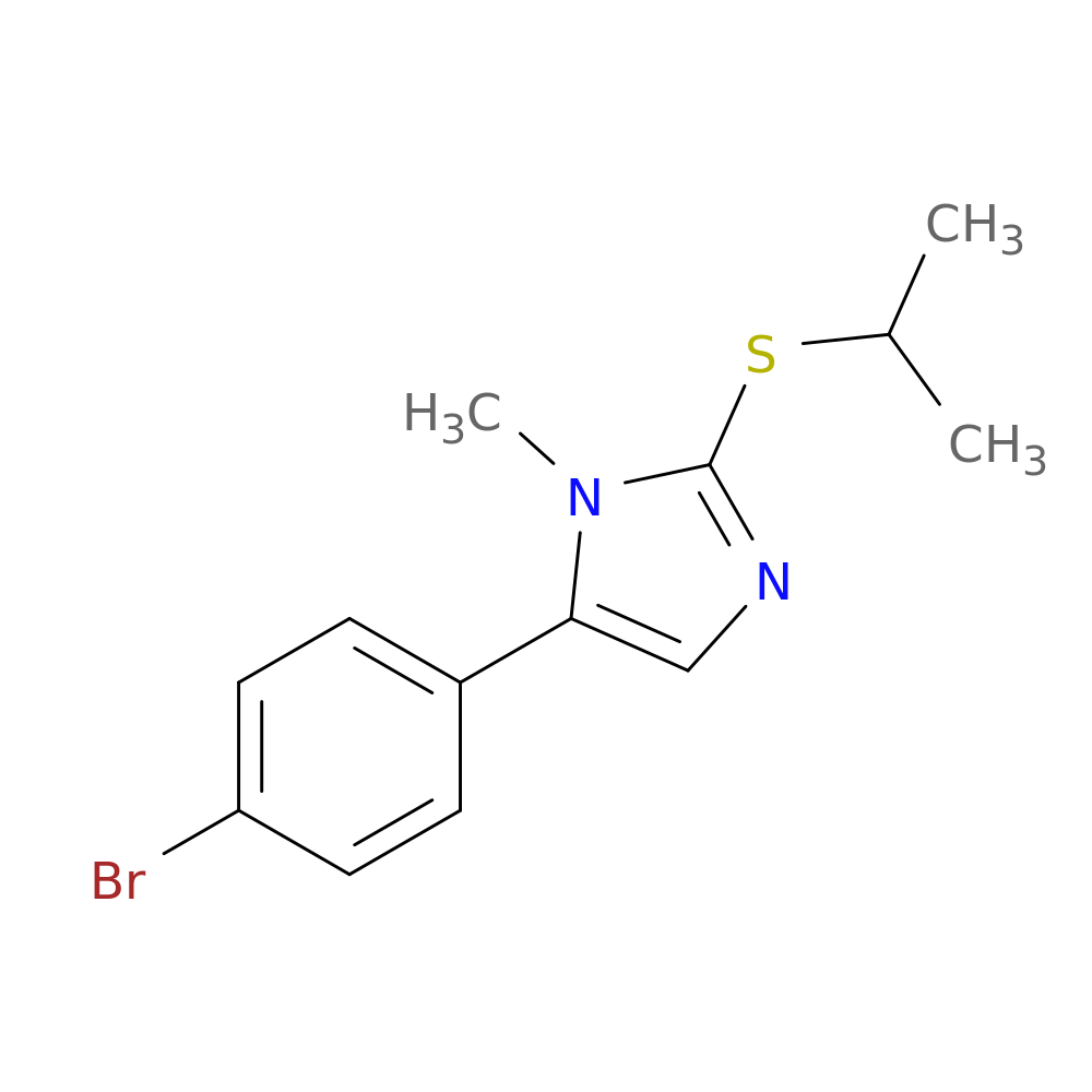5-(4-bromophenyl)-1-methyl-2-(propan-2-ylsulfanyl)-1H-imidazole