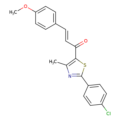 (2E)-1-[2-(4-chlorophenyl)-4-methyl-1,3-thiazol-5-yl]-3-(4-methoxyphenyl)prop-2-en-1-one