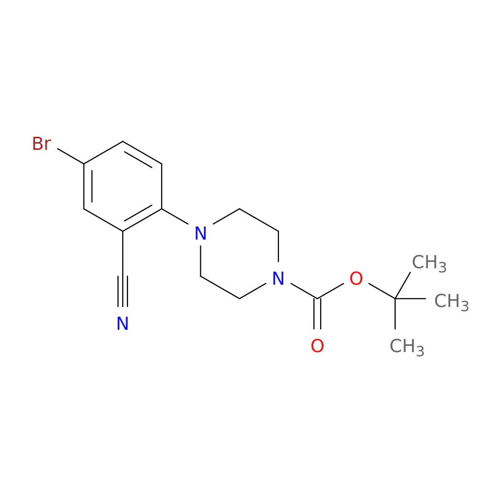 tert-Butyl 4-(4-bromo-2-cyanophenyl)piperazine-1-carboxylate