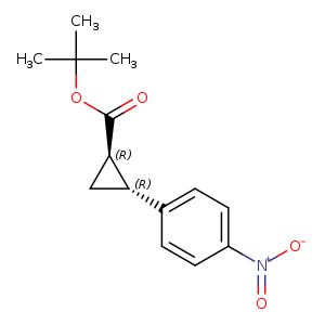 rac-tert-butyl (1R,2R)-2-(4-nitrophenyl)cyclopropane-1-carboxylate