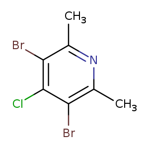 Pyridine, 3,5-dibromo-4-chloro-2,6-dimethyl-