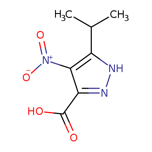 1H-PYRAZOLE-3-CARBOXYLIC ACID, 5-(1-METHYLETHYL)-4-NITRO-