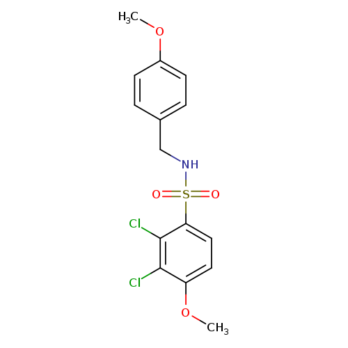 2,3-dichloro-4-methoxy-N-(4-methoxybenzyl)benzenesulfonamide