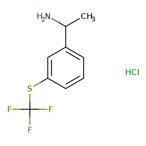 1-{3-[(trifluoromethyl)sulfanyl]phenyl}ethan-1-amine hydrochloride