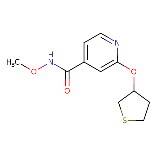 N-methoxy-2-(thiolan-3-yloxy)pyridine-4-carboxamide