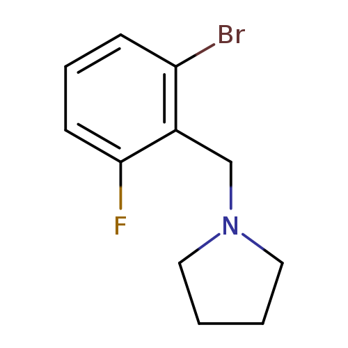 1-[(2-Bromo-6-fluorophenyl)methyl]pyrrolidine