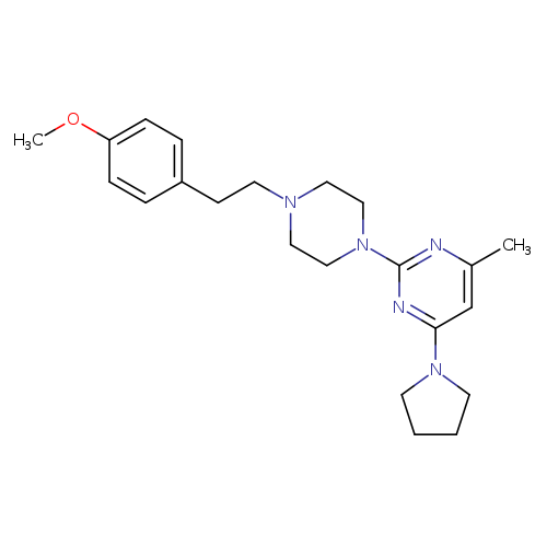 2-{4-[2-(4-methoxyphenyl)ethyl]piperazin-1-yl}-4-methyl-6-(pyrrolidin-1-yl)pyrimidine