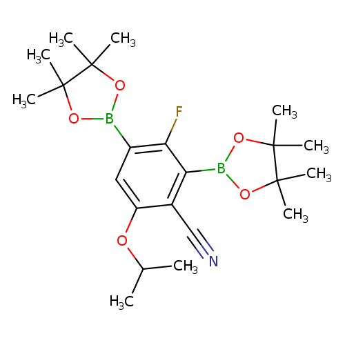 4-Cyano-2-fluoro-5-isopropoxyphenyl-1,3-diboronic acid, pinacol ester