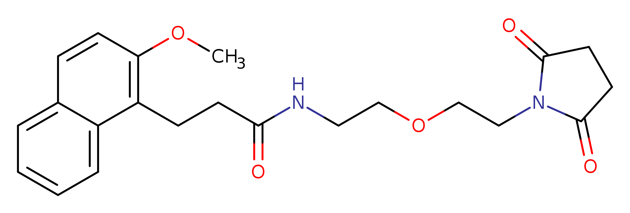 N-{2-[2-(2,5-dioxopyrrolidin-1-yl)ethoxy]ethyl}-3-(2-methoxynaphthalen-1-yl)propanamide
