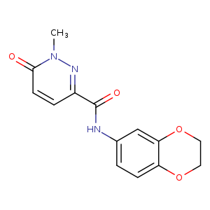 N-(2,3-dihydro-1,4-benzodioxin-6-yl)-1-methyl-6-oxo-1,6-dihydropyridazine-3-carboxamide