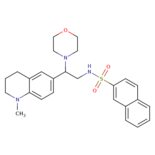 N-[2-(1-methyl-1,2,3,4-tetrahydroquinolin-6-yl)-2-(morpholin-4-yl)ethyl]naphthalene-2-sulfonamide