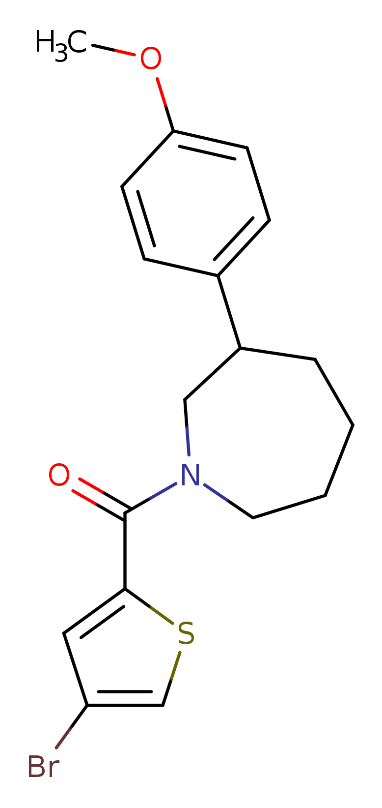 1-(4-bromothiophene-2-carbonyl)-3-(4-methoxyphenyl)azepane