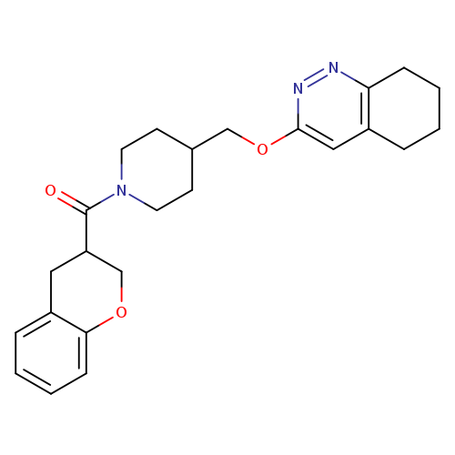 3-{[1-(3,4-dihydro-2H-1-benzopyran-3-carbonyl)piperidin-4-yl]methoxy}-5,6,7,8-tetrahydrocinnoline