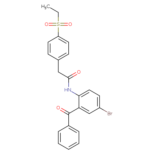 N-(2-benzoyl-4-bromophenyl)-2-[4-(ethanesulfonyl)phenyl]acetamide