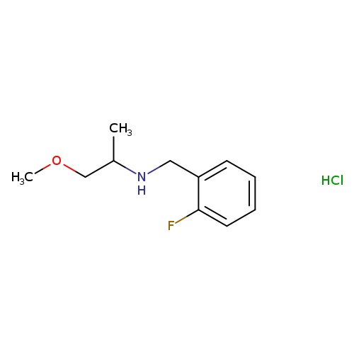 N-(2-fluorobenzyl)-1-methoxy-2-propanamine hydrochloride