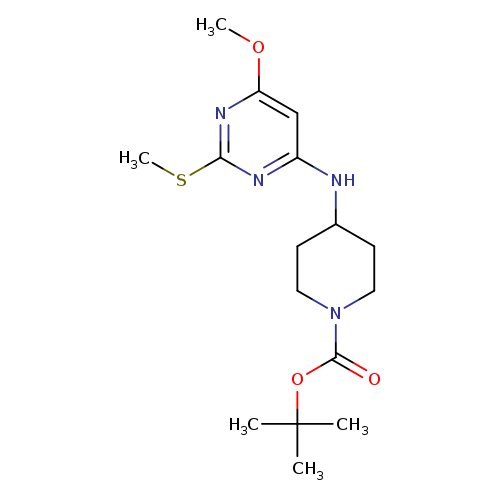 tert-Butyl 4-((6-methoxy-2-(methylthio)pyrimidin-4-yl)amino)piperidine-1-carboxylate